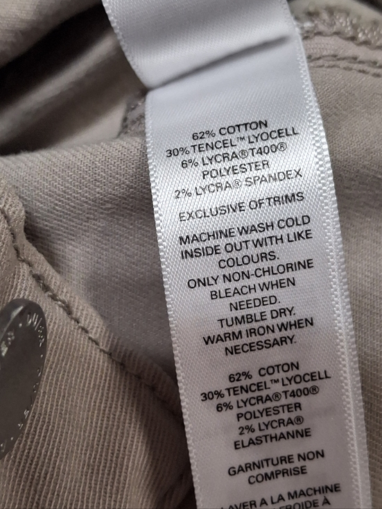 DU/ER Live Lite High Rise Joggers  Beige Zip-Button Ankle Pocket   Women Size 26 - Picture 16 of 16